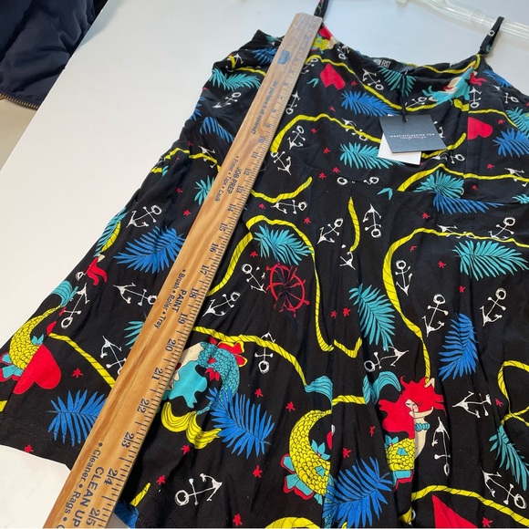 Iron Fist black calico jack mermaids leaves anchors jersey romper Womens 2XL - Picture 6 of 13